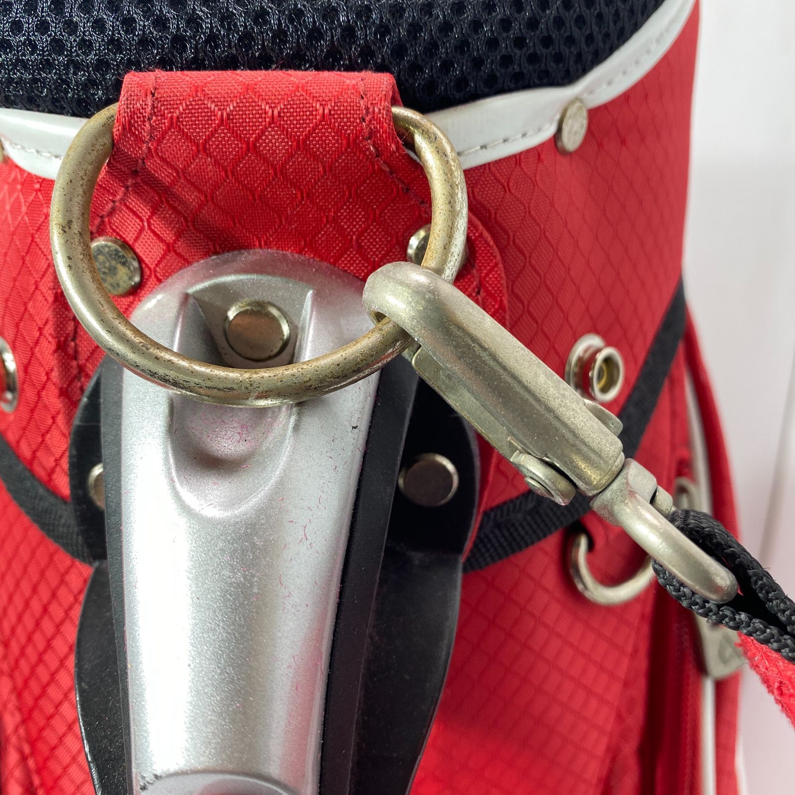  le coq sportif GOLF ルコック ゴルフ キャディーバッグ カバー付き 9 8インチ ５分割 レッド L1203 大1352 社会人ゴルフ用品 ゴルフバッグ キャディバッグ ゴルフ