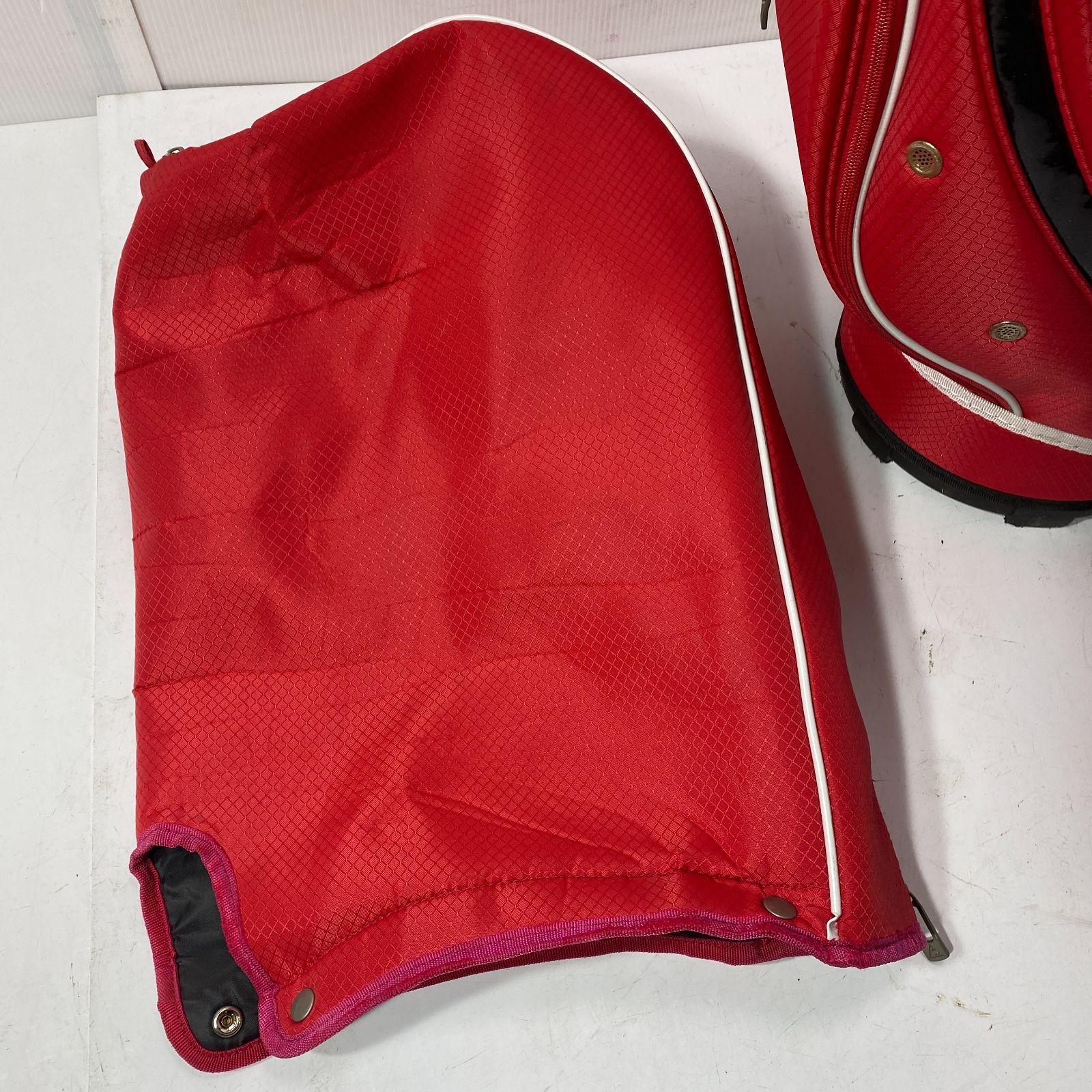 le coq sportif GOLF ルコック ゴルフ キャディーバッグ カバー付き 9.8インチ ５分割 レッド L 1203|大1352