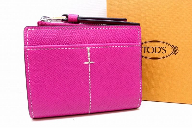 229185 TOD S トッズ 25 FW ロンハーマン Ron Herman レザー フォールディングウォレット 財布