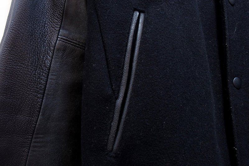 227580】monkey time モンキータイム メルトン×レザー切替 スタジアム