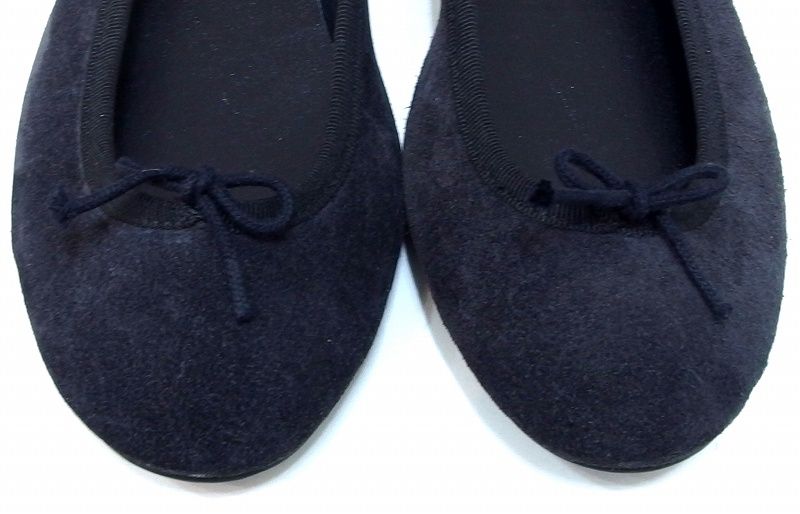 229032】repetto レペット スエード フラット バレエシューズ 23.5cm