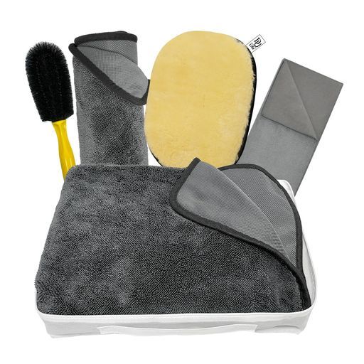 DULife洗車セット「拭き上げ用90*60cmマイクロファイバー洗車タオル40