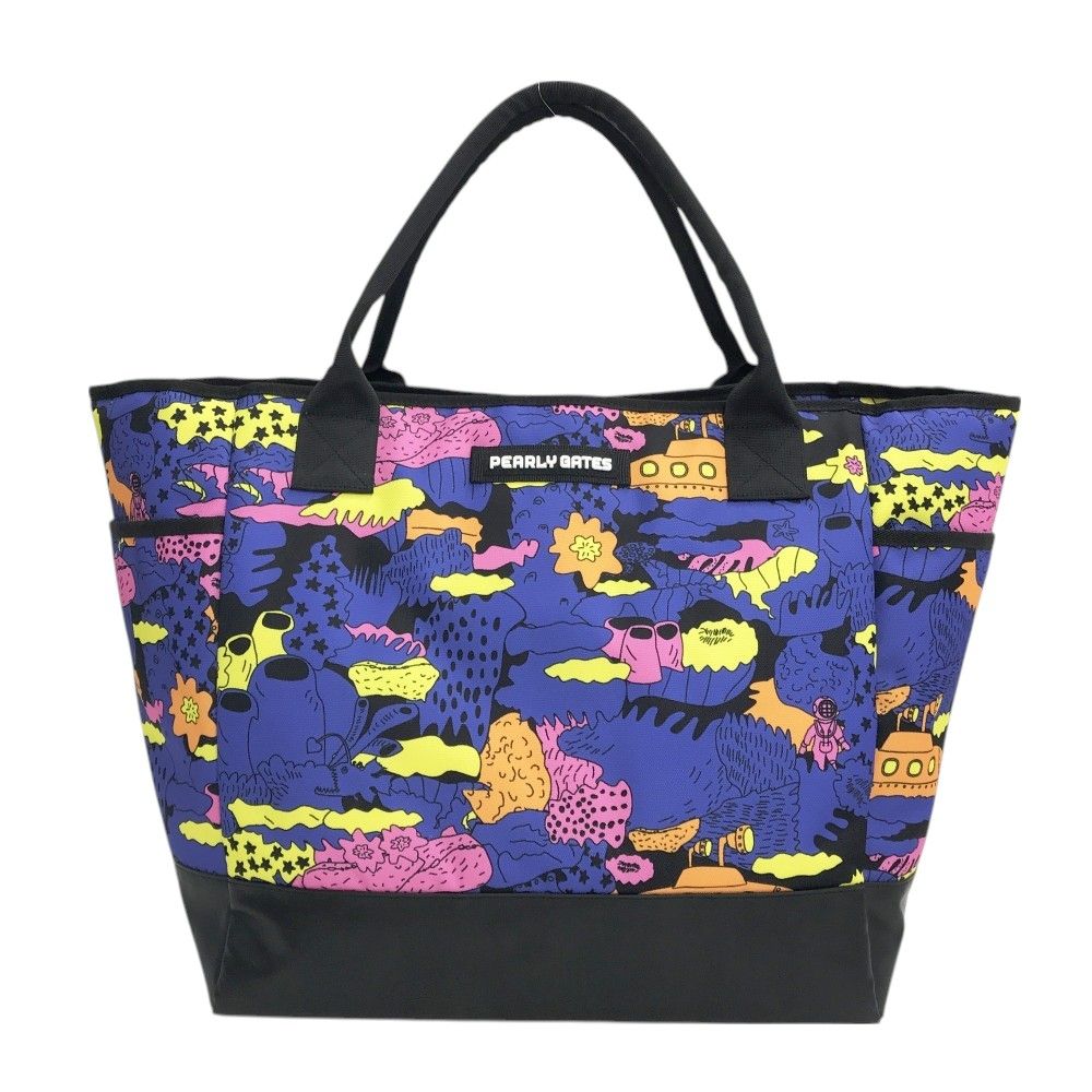 PEARLY GATES パーリーゲイツ ロッカーバッグ トートバッグ 総柄 パープル系 ゴルフウェア ストスト