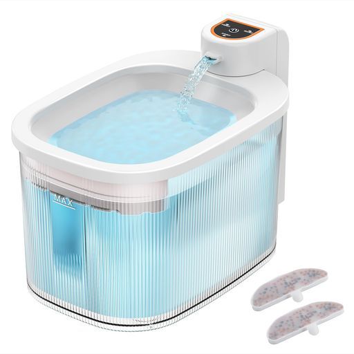 YUHAFO猫水飲み器自動給水器ピュアクリスタルコードレススマートセンサー搭載2.5L大容量タンク内蔵バッテリー【5000mAh大容量】