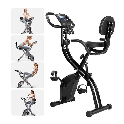 フィットネスバイク家庭用エアロバイクスピンバイク折りたたみ静音マグネット式多段階抵抗調節サドル ハンドル調節 電子ディスプレイ付きトレーニングダイエット器具エクササイ…