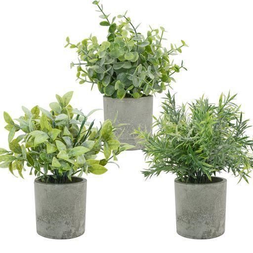 Bacucineフェイクグリーン観葉植物フェイク鉢植え3個セットミニ人工観葉植物造花グリーンインテリアfakeplant人工グリーン人工植物水やり不要卓上プレゼント(13点ミックス)