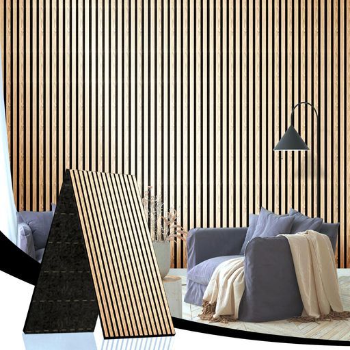 AKK-STAR吸音パネル吸音材防音シート折りたたみ式吸音パネル -240 x 60 cm 1.44 m 2 高密度遮音シート防音パネル遮音材防音ボード室内装飾DIY寝室賃貸 クラシック オーク13