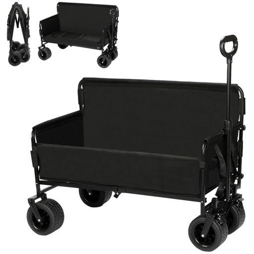 Vividorad 交換用カバー 入り アウトドアワゴンキャリーワゴン 2025新 ベンチになる2人乗り対応 200 L大容量耐荷重200 kgキャリーカートキャンプカート背面補強設計折りたたみブレー…