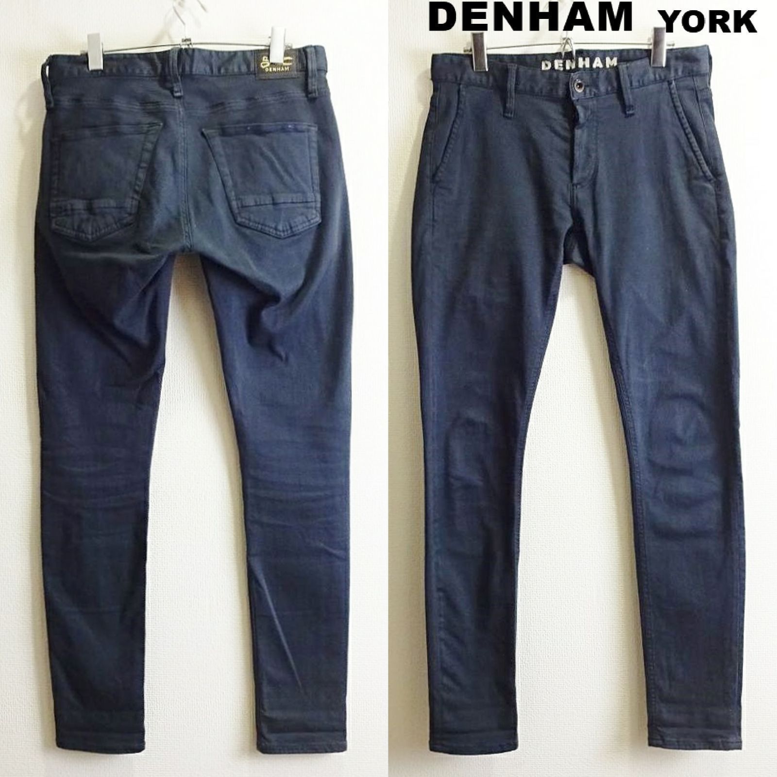 DENHAM デンハム YORK スリムテーパードデニムパンツ ブラック サイズ 
