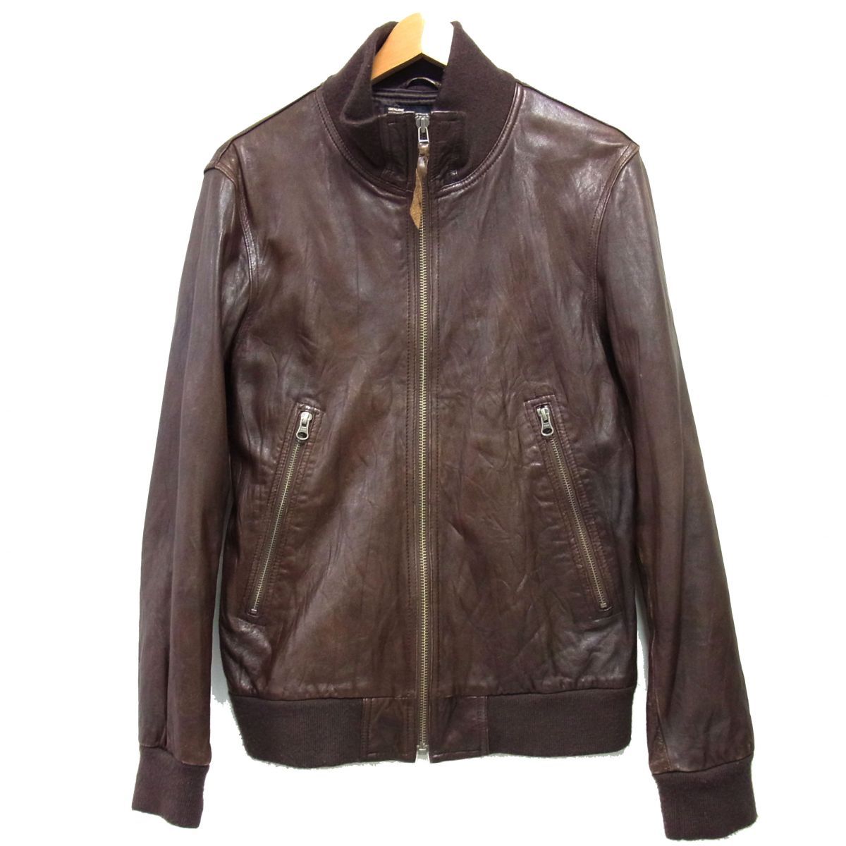 ☆BACK NUMBER バックナンバー ラムレザー ジャケット スタンドカラー