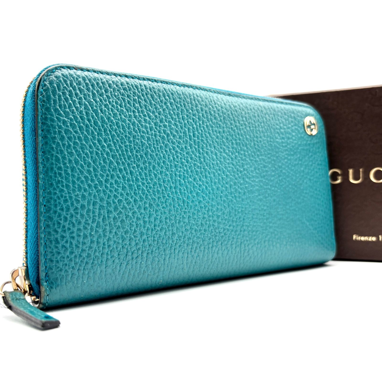 美品 GUCCI グッチ 長財布 インターロッキング GG ジップアラウンド