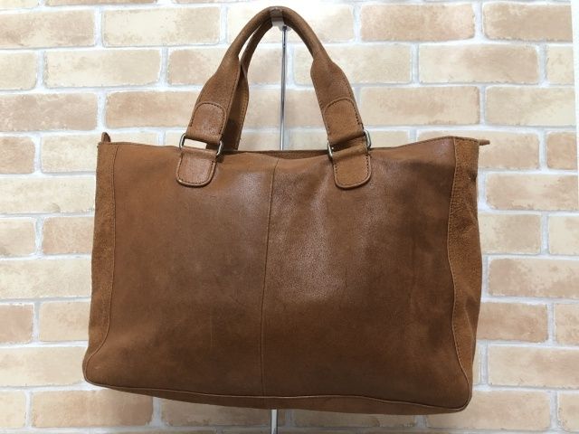 中古】 agnes b. アニエスベー レザーバック トートバック トカゲロゴ