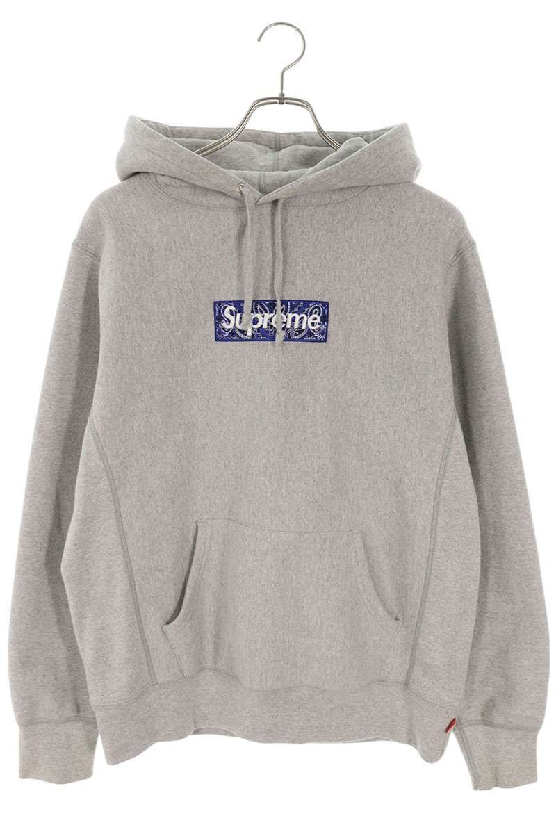 シュプリーム 19AW Bandana Box Logo Hooded Sweatshirt バンダナ