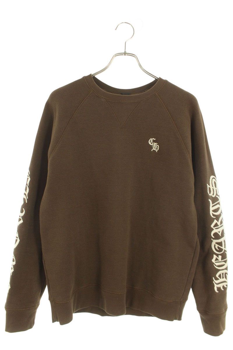 クロムハーツ Y NOT SLO RIDE CHロゴ刺繍クルーネックスウェット