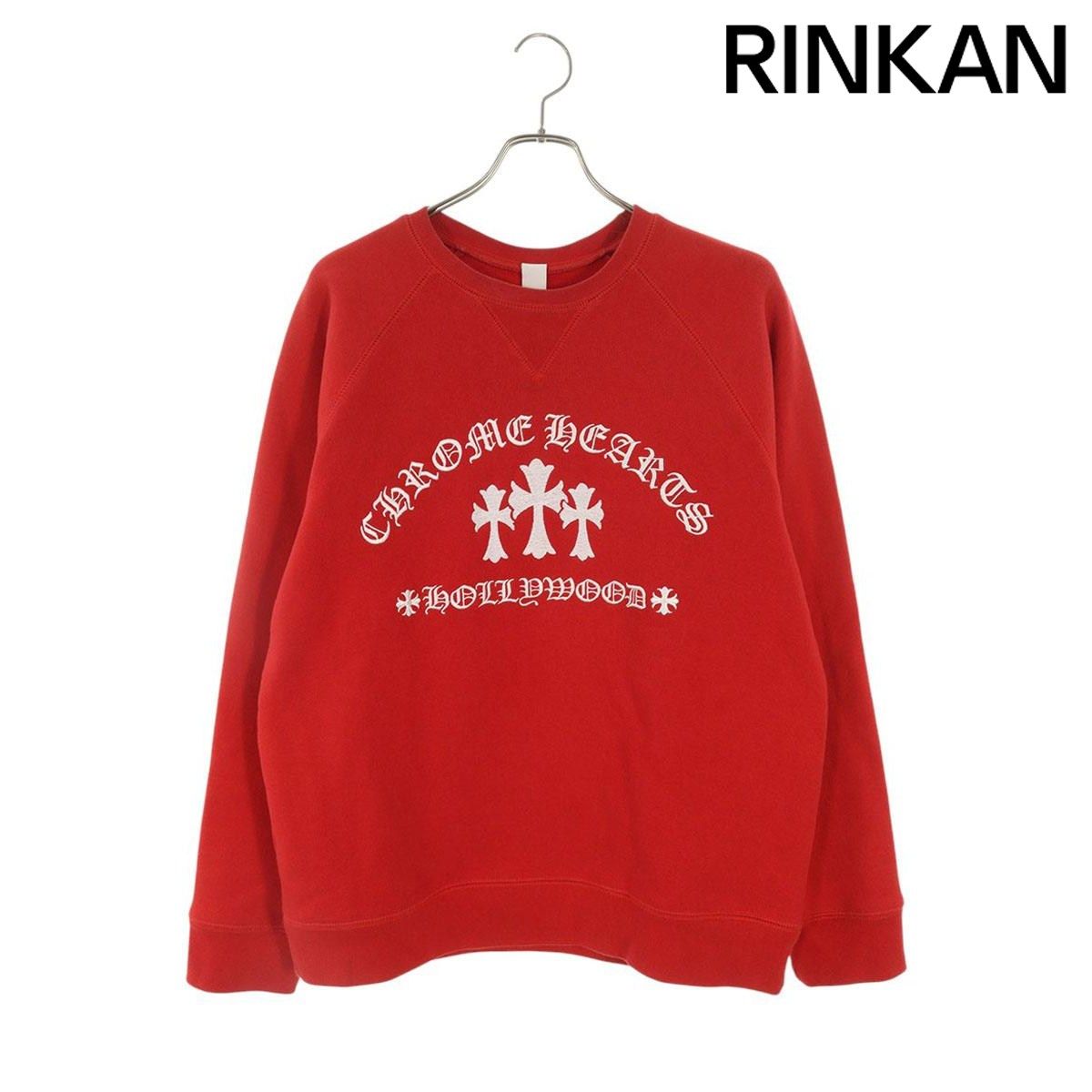 クロムハーツ U SAILIN ON CREW ラベル付きトリプルクロスロゴ刺繍