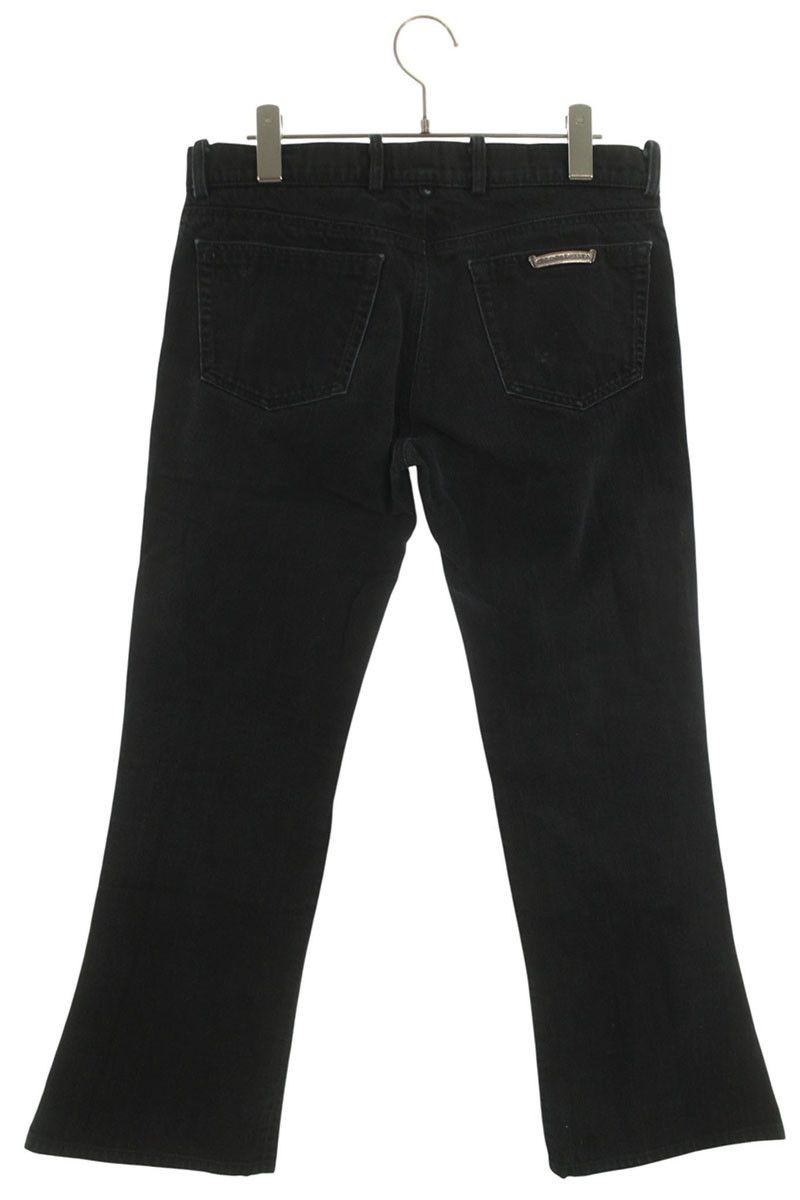 クロムハーツ DNM PANTS BLK 旧式 フレアニーステッチブーツカット
