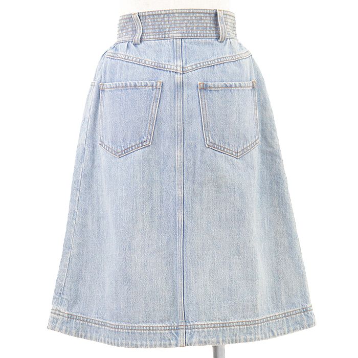 CHANEL シャネル デニムスカート P49386 メティエダール パリ・ダラス