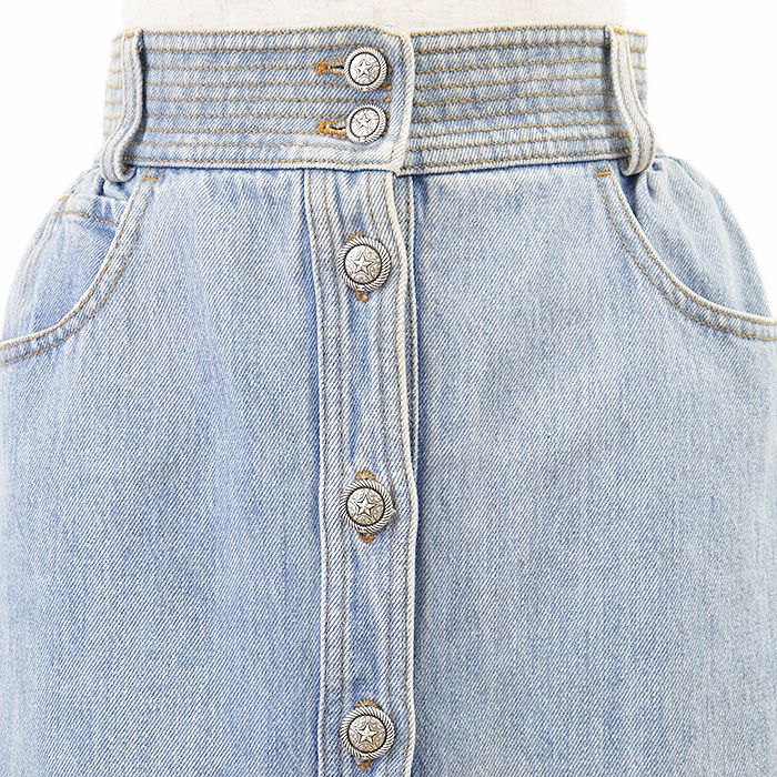 CHANEL シャネル デニムスカート P49386 メティエダール パリ・ダラス