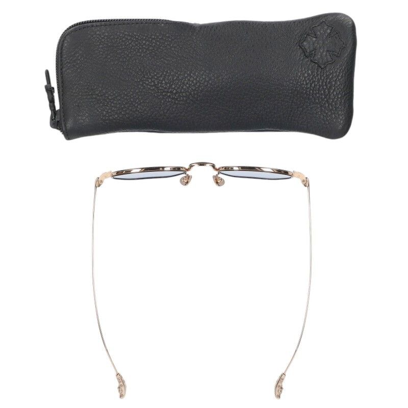 クロムハーツ BONE PRONE I CHプラステンプルメタルフレーム眼鏡