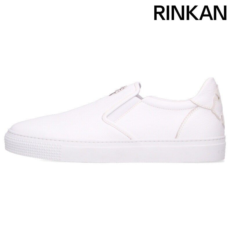 クロムハーツ SLIP ON CHプラスレザーパッチダガー付レザースリッポン