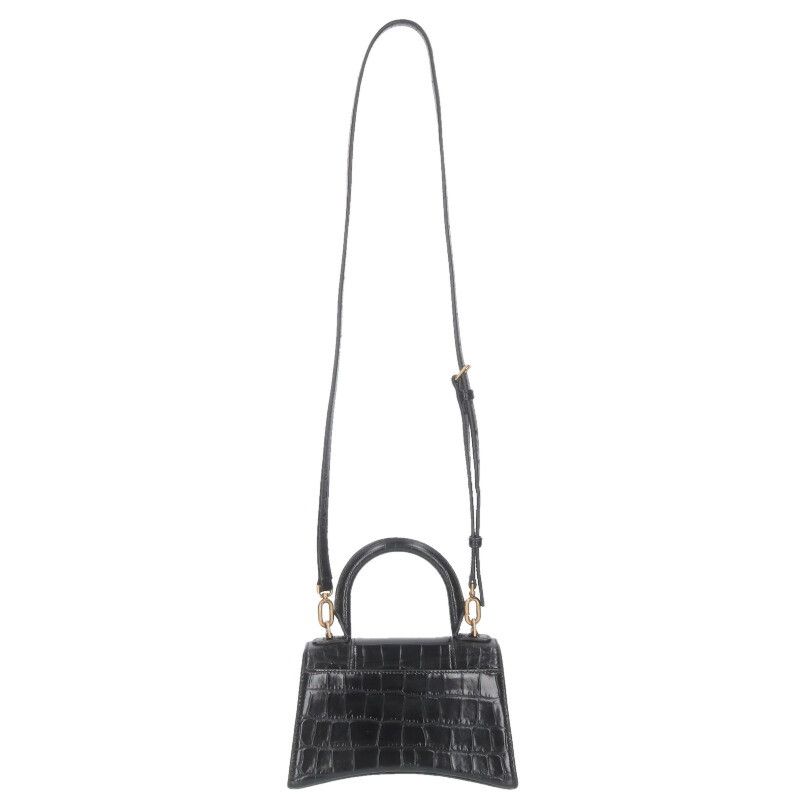 最終値下！バレンシアガ 592833 XS アワーグラス クロコ 2WAYバッグ BALENCIAGA(バレンシアガ) アワーグラスXS 2WAY クロコ型押し レザー