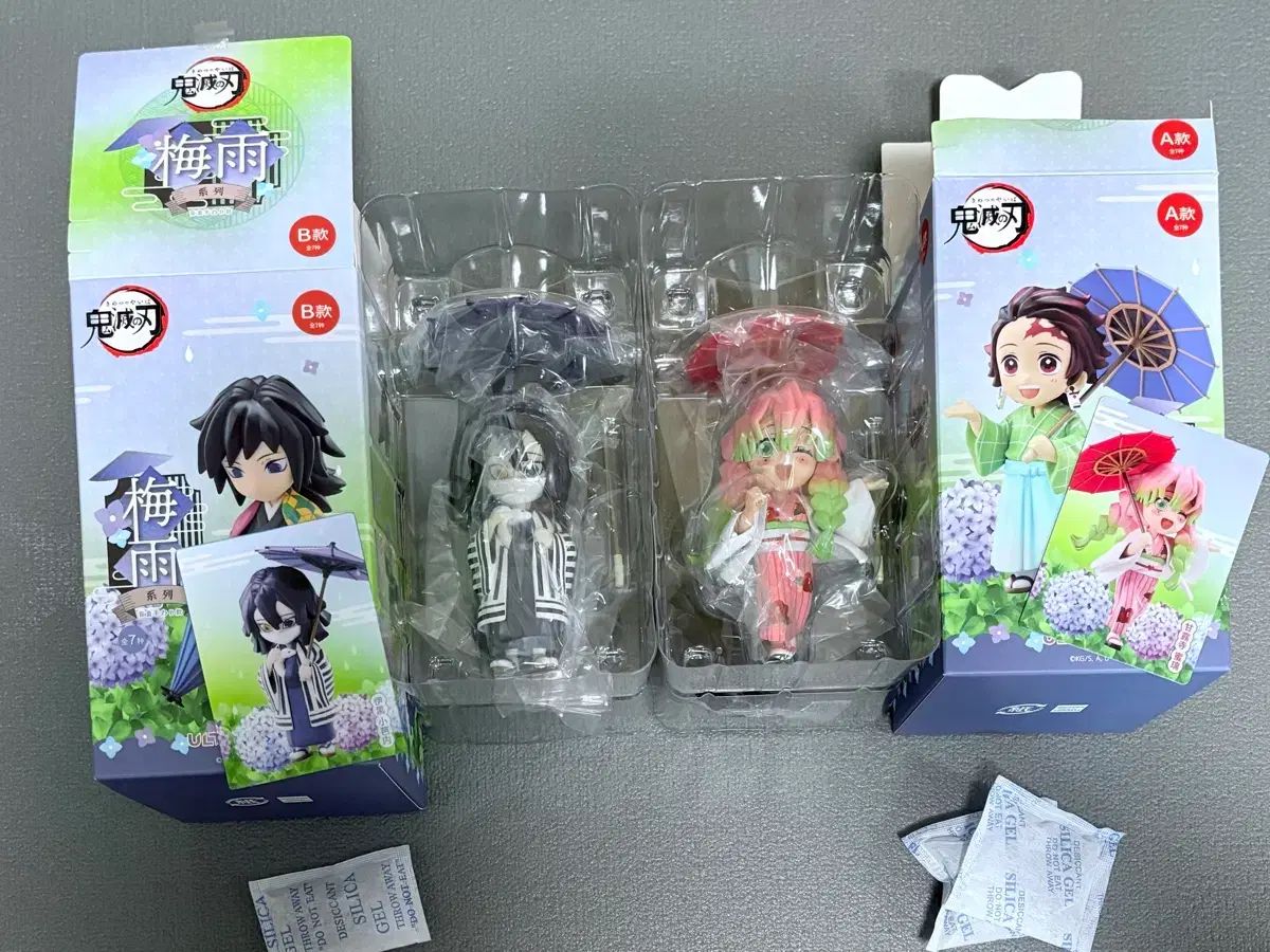 伊黒 小芭内 - 甘露寺 蜜璃 梅雨フィギュア メバク 日輪刀 おまけ付き