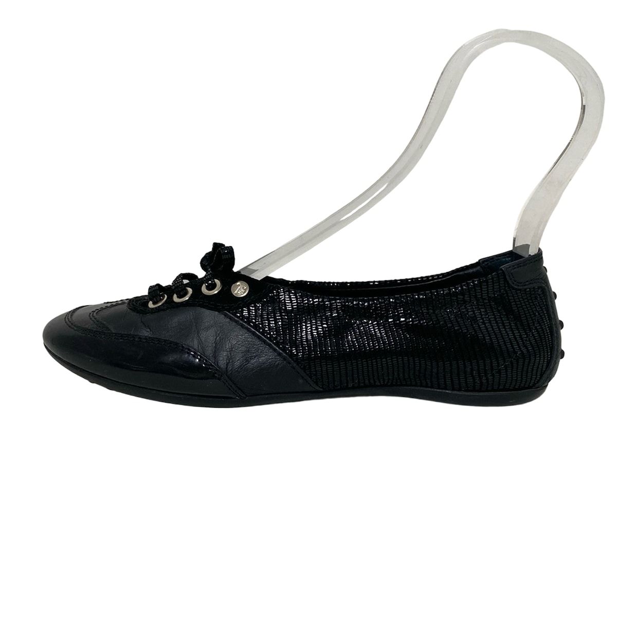 TOD'S(トッズ) フラットシューズ 35 1/2 レディース - 黒 レザー