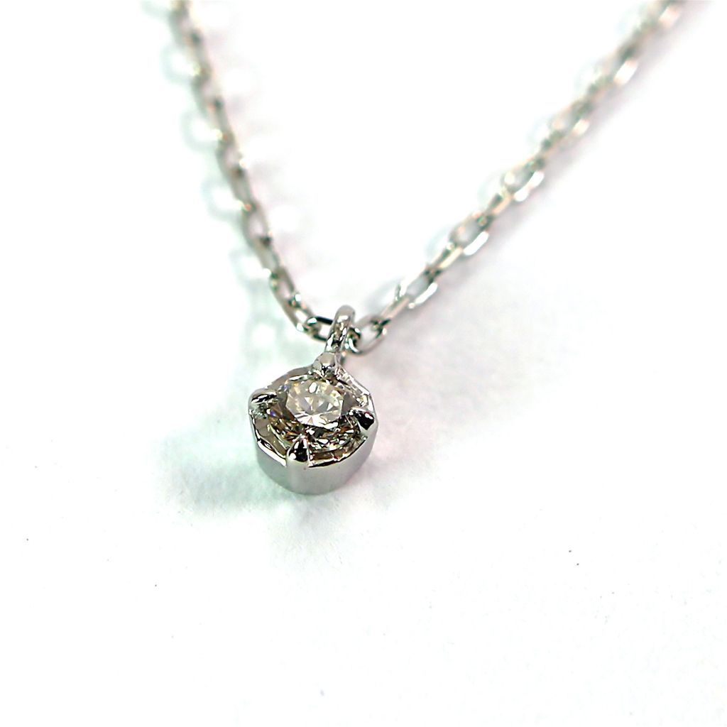 ネックレス Canal４℃ カナルヨンドシー Pt 850 ダイヤモンド b