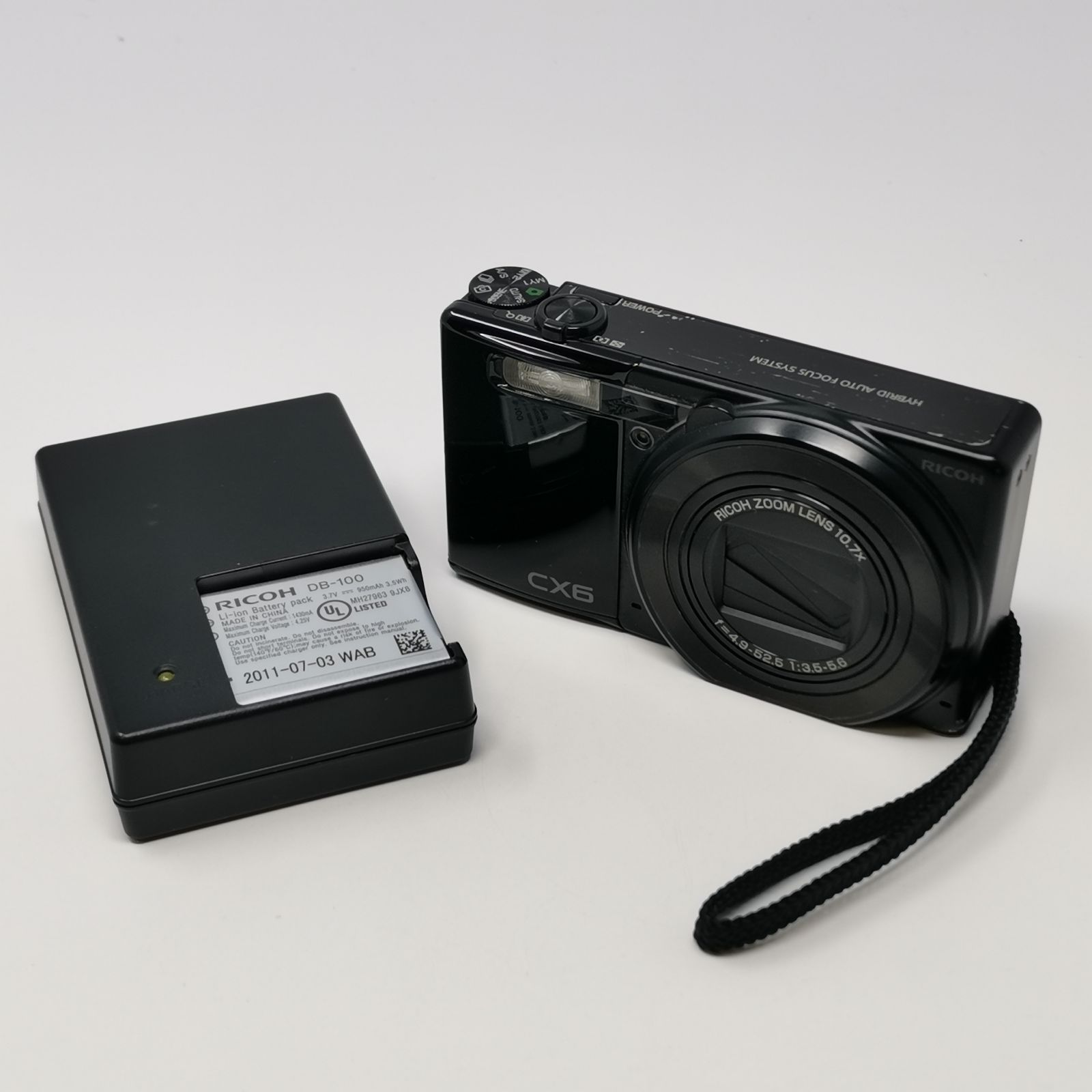 RICOH CX6 デジカメ ブラック 動作確認済み デジタルカメラ 管理番号