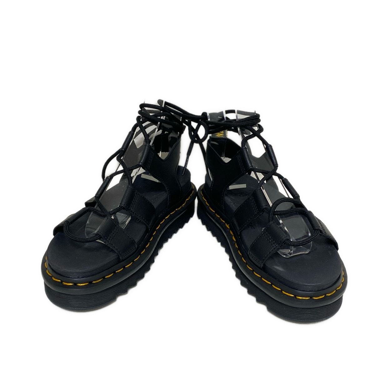 Dr. Martens ブラック サンダル　UK3 Dr.Martens(ドクターマーチン) サンダル uk3 レディース 黒×イエロー