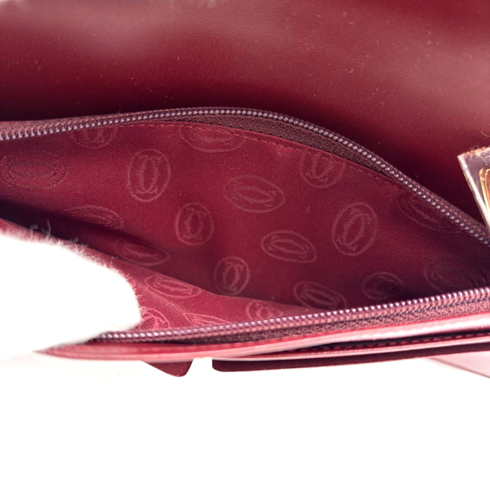 未使用保管品 Cartier カルティエ 長財布 ドゥ マストライン レザー