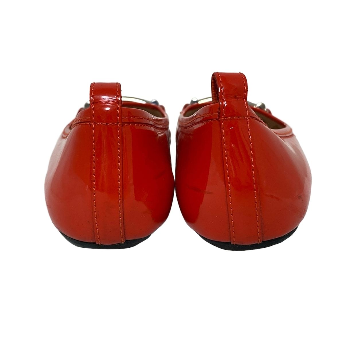 未使用 TOD'S トッズ バレエシューズ フラットシューズ 35 TOD'S(トッズ) フラットシューズ 35 1/2 A レディース - レッド レザー