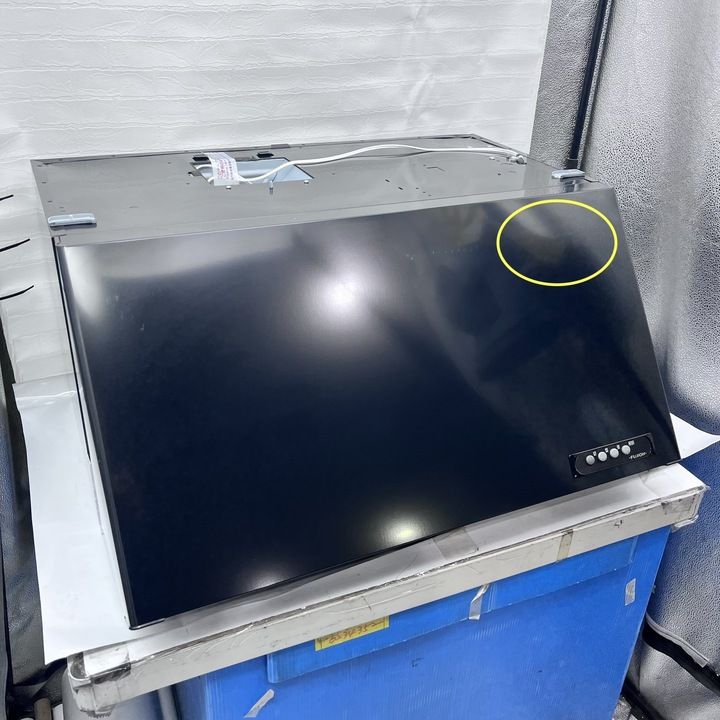 開封済 ♥品 BDR 3 HL レンジフード 幅750 高さ600 ブラック色 シロッコファン ブーツ型 換気扇