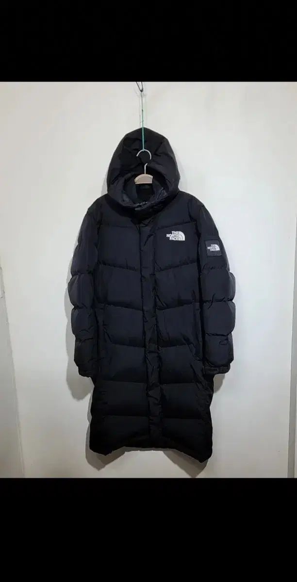 L THE NORTH FACE ザノースフェイス グースダウン ロング丈 ダウンジャケット アウター ブラック ダウンコート フード
