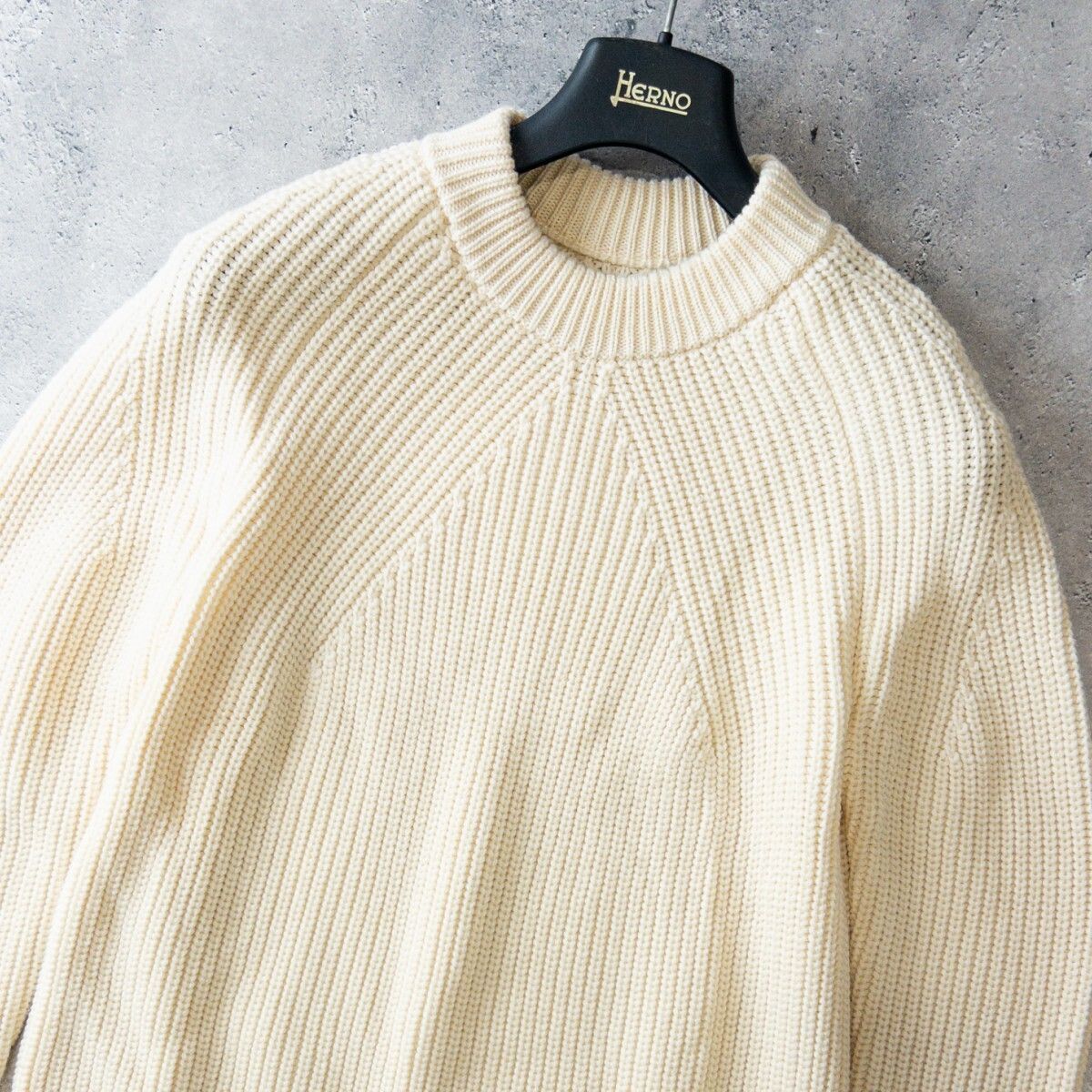 極美品 BATONER バトナー シグネチャー クルーネック ニット セーター 