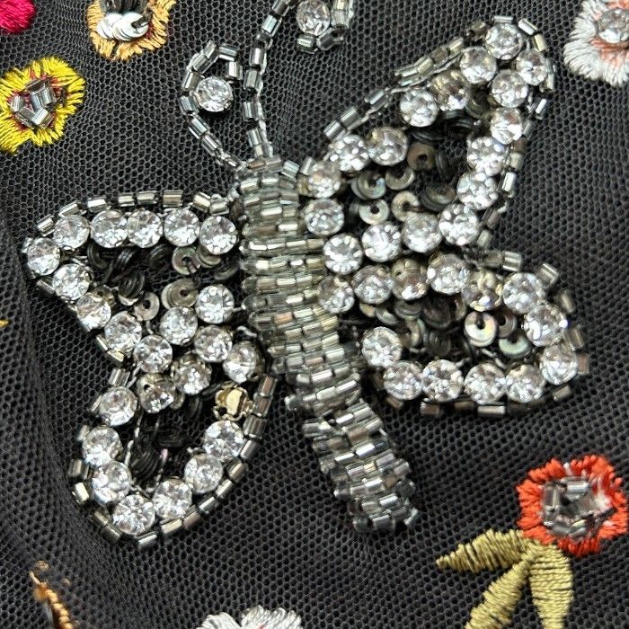 未使用品 Blugirl ブルーガール 刺しゅう入り フェイクファー トリム  