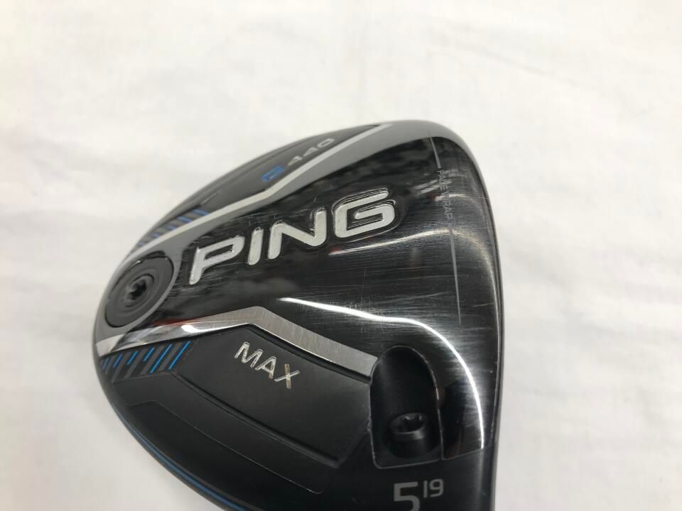 未使用に近い）ピン G440 MAX 5W 19度CHROME 65R ピン（PING）（メンズ）G440 MAX フェアウェイウッド(5W ロフト19度