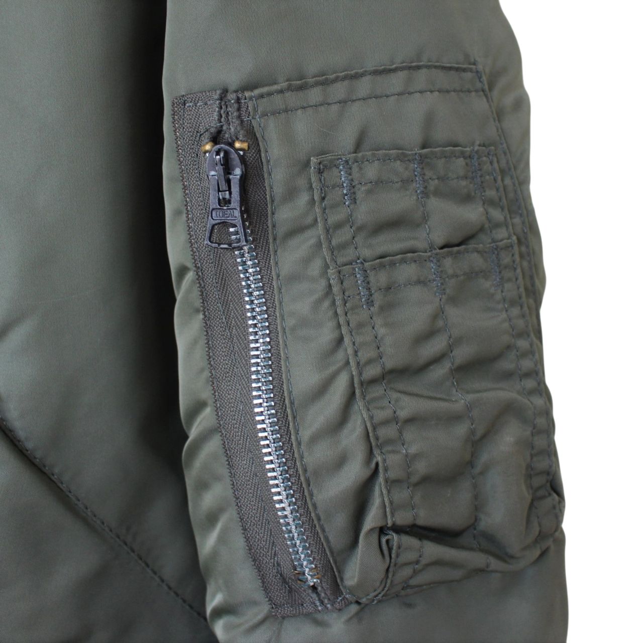 ALPHA アルファ 90s フライトジャケット MA-1 民間用 USA製 セージ