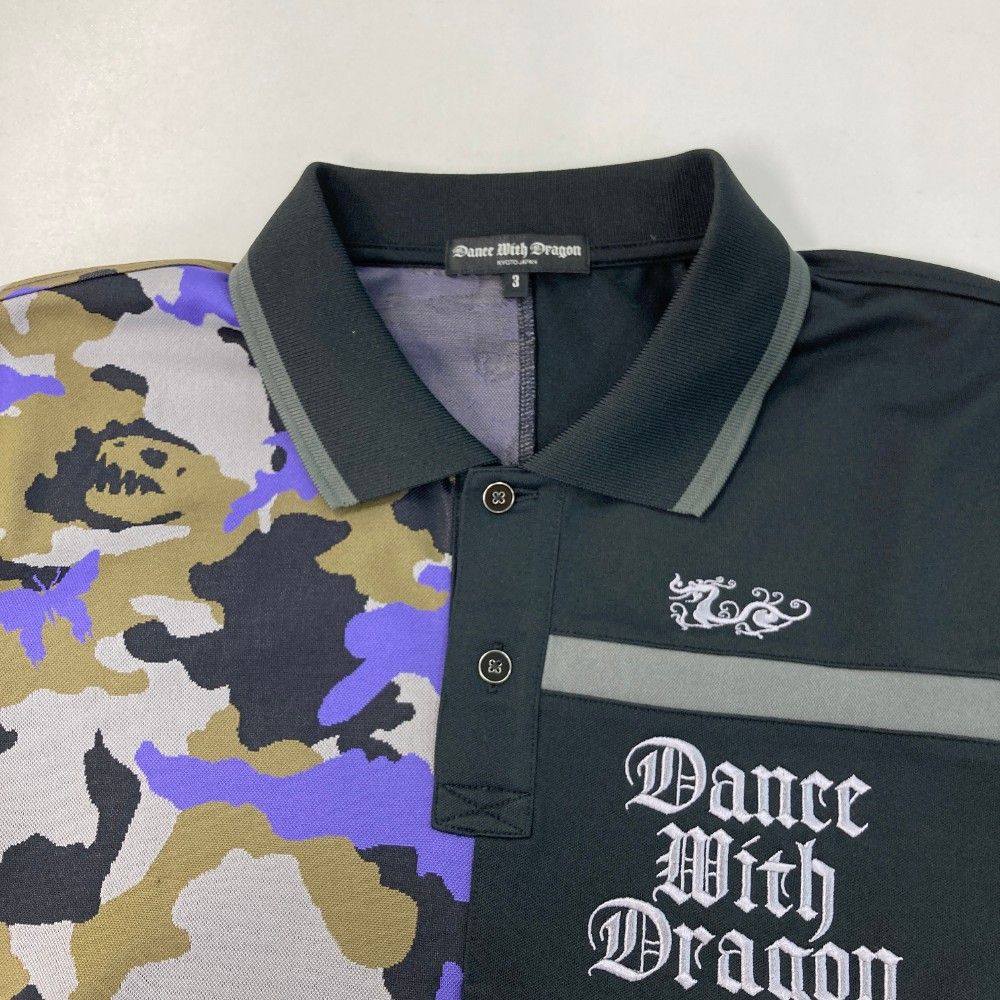 サイズ：3 DANCE WITH DRAGON ダンスウィズドラゴン 半袖ポロシャツ
