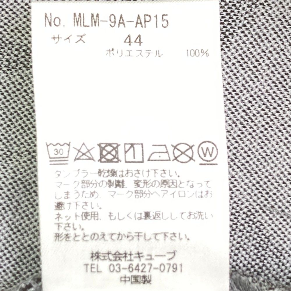 サイズ：44 MARK&LONA マークアンドロナ ハーフジップ半袖ポロシャツ