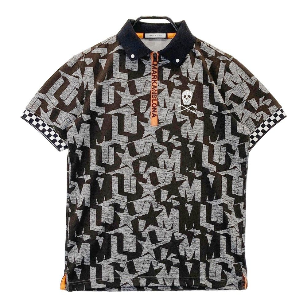 サイズ：44 MARK&LONA マークアンドロナ ハーフジップ半袖ポロシャツ