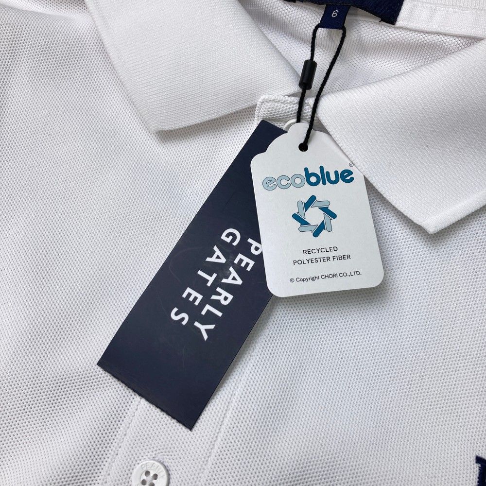 未使用　PEARLY GATES ポロシャツ ゴルフウェア 刺繍 ニコちゃん パーリーゲイツ PG ニコちゃんポイント半袖ポロシャツ レディース