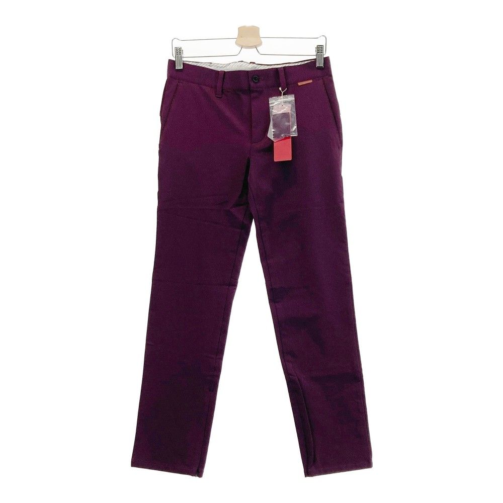 サイズ S キャロウェイ レッドレーベル 2025年 ストレッチパンツ 裾ジッパー パープル系 ゴルフウェア メンズ ストスト