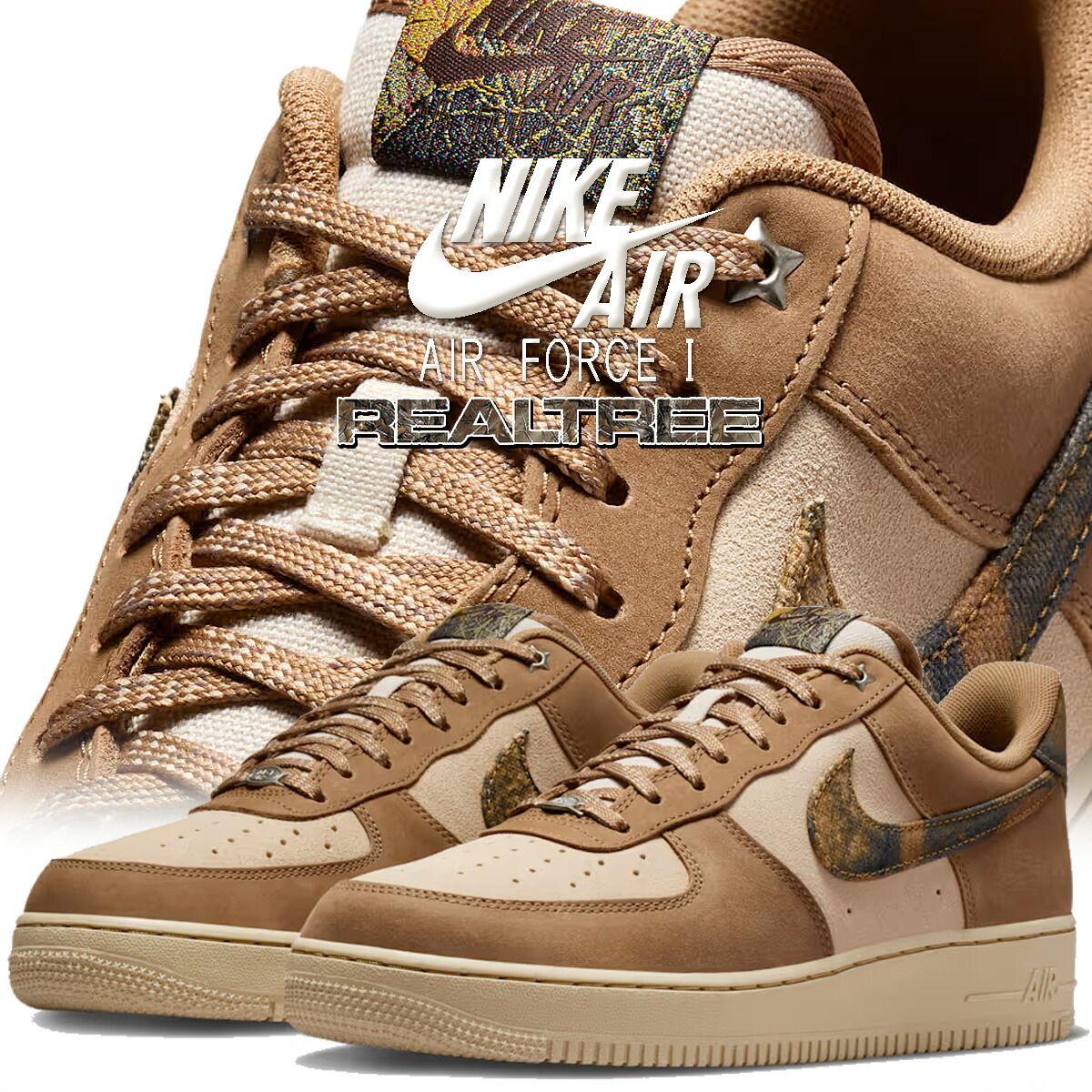 ナイキ エア フォース 1 ’07 リアルツリー ラタン マルチカラー ロッキータン NIKE AIR FORCE 07 rattan|multi-color-rocky tan io 9803-200