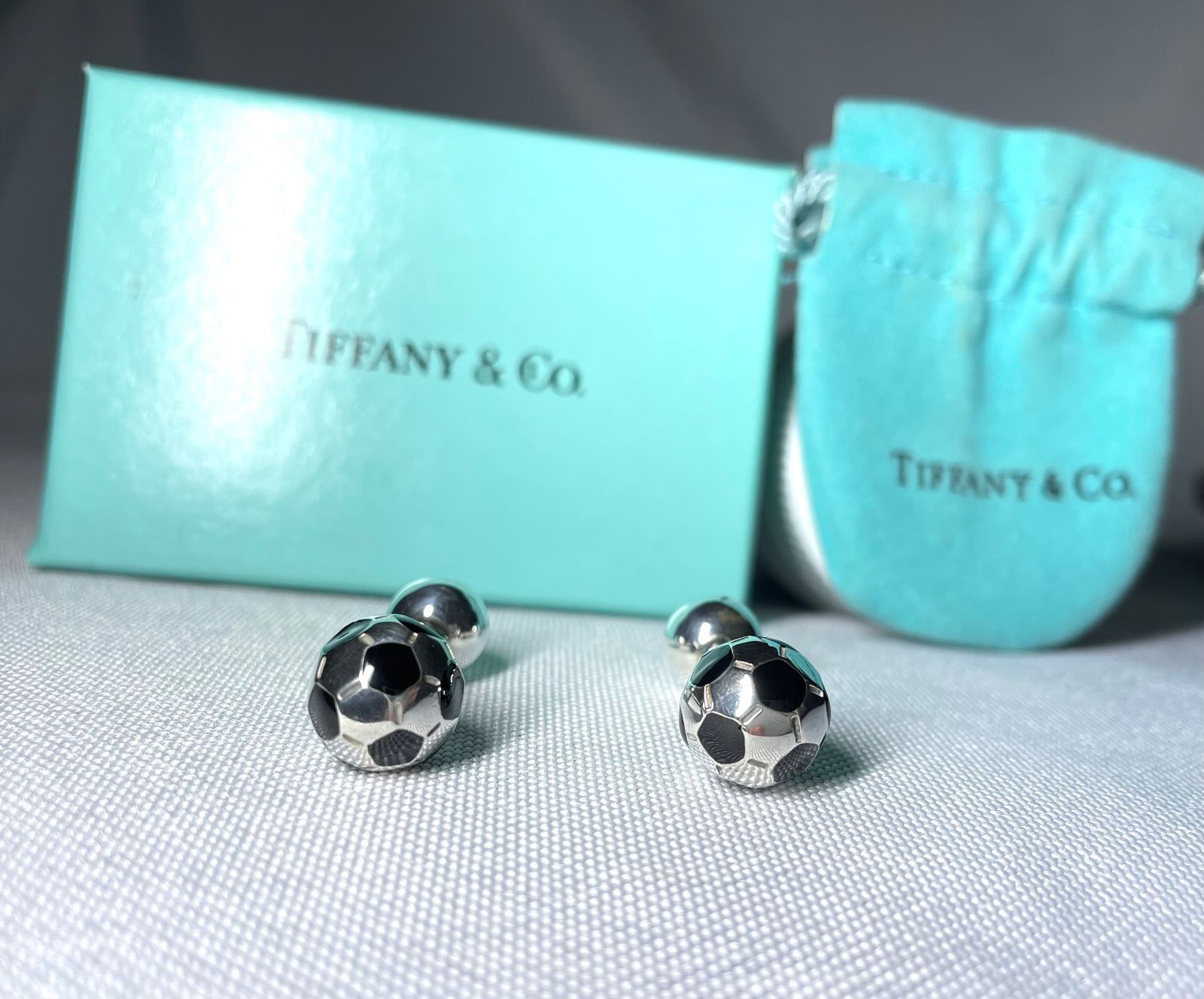 Tiffany カフス　カフリンクス　地球儀　ボール　シルバー　925 Tiffany カフス カフリンクス 地球儀 ボール シルバー 925 TIFFANY &Co