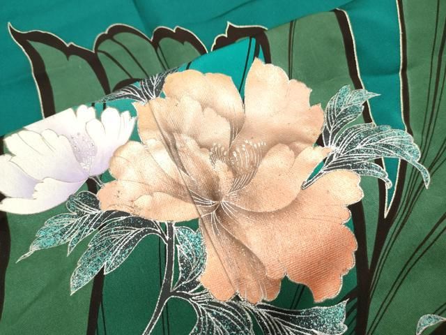 平和屋着物●豪華振袖　御所車草花文　金彩　仮絵羽　逸品　未使用　AABB4378ph 平和屋着物▽豪華振袖 草花文 金彩 正絹 逸品 CABB6914th - メルカリ