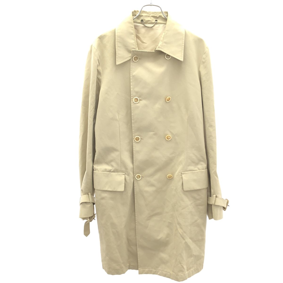 プラダ　トレンチジレ　ベージュ ベルト付きSize 40(170／80) PRADA プラダ コットンベルテッドトレンチコート SGH233 CCJ ベージュ