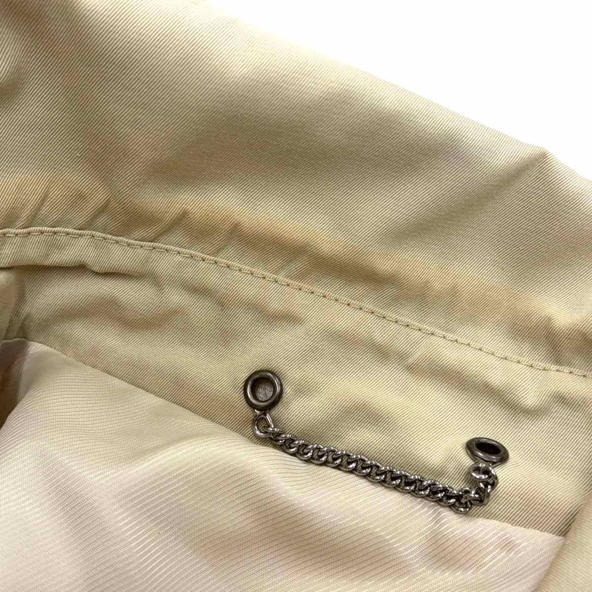 プラダ コットンベルテッドトレンチコート