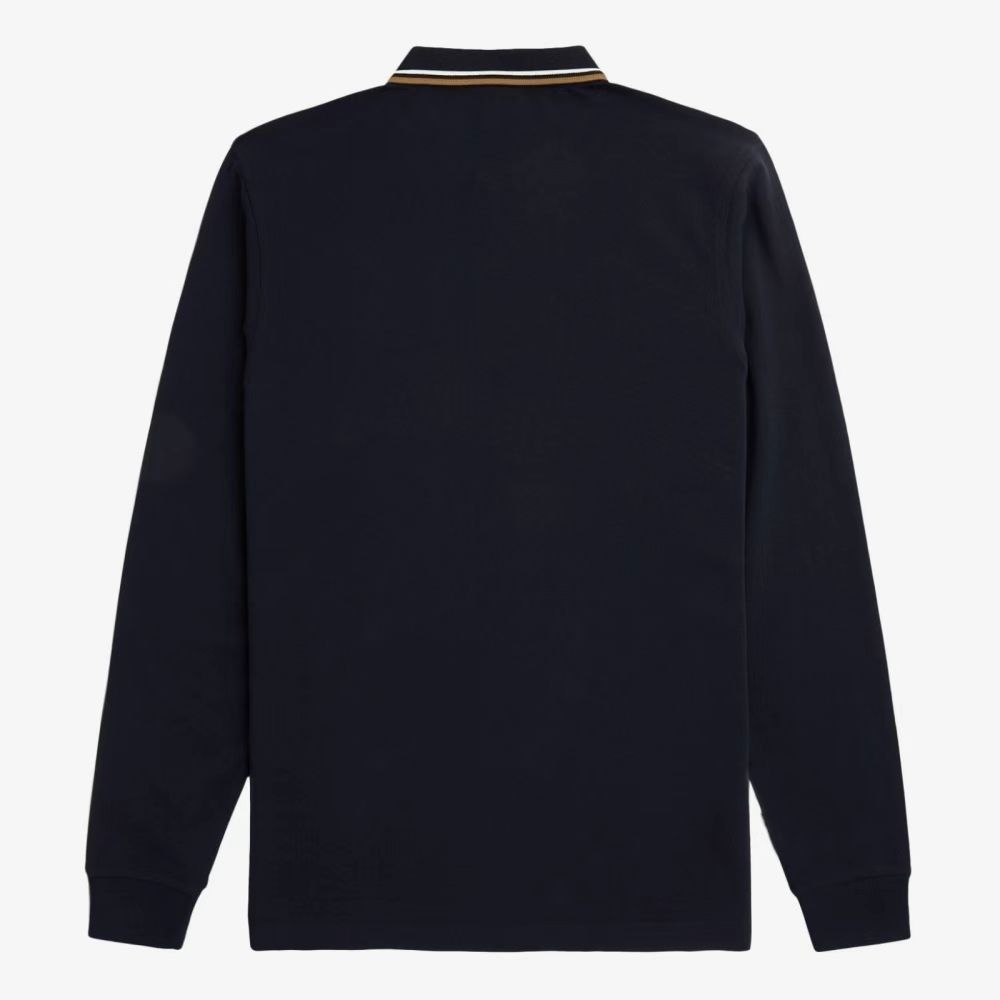 新品未使用】FRED PERRY フレッドペリー 長袖ポロシャツ ブラック