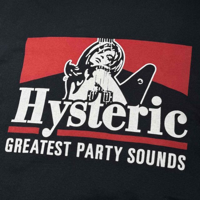 かず　　　ヒステリックグラマー　GREATEST PARTY SOUNDS HYSTERIC GLAMOUR - GREATEST PARTY SOUNDS Tシャツ / ブラック | Tempt